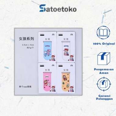 pembatas buku magnet cartoon lucu Korea - girls