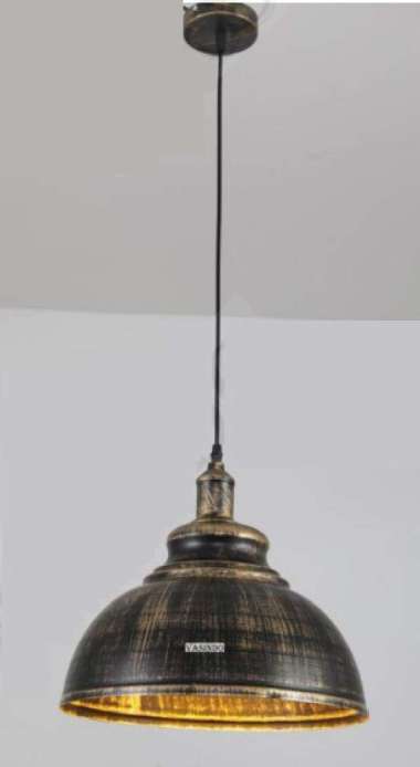 FL 1196 LAMPU GANTUNG INDUSTRIAL CAFE 36CM RETRO VINTAGE KAP CAFE LAMP ANTIK BRASS