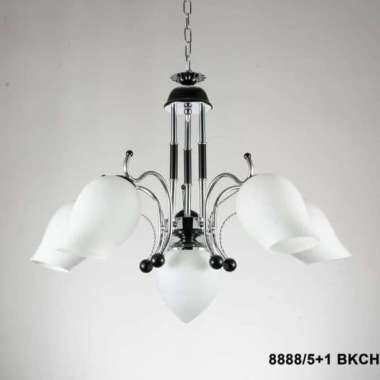FL 8888/5+1 BKCH LAMPU GANTUNG MINIMALIS DEKORASI RUANG TAMU E27