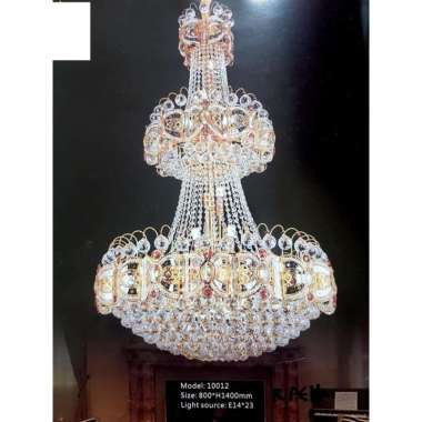 LAMPU GANTUNG KRISTAL 10012 / LAMPU HIAS / LAMPU VOID TANGGA