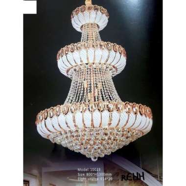 LAMPU GANTUNG KRISTAL 10023 / LAMPU HIAS / LAMPU VOID TANGGA
