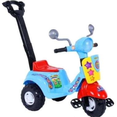 Sepeda Roda Tiga Model Skuter Scooter SHP 609 SHP609 Unicorn - Biru Muda Biru Muda