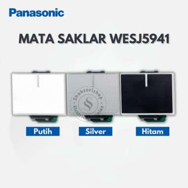 PANASONIC WESJ5941 SAKLAR ENGKEL MATA LEBAR HANYA MATA SAKLAR Silver