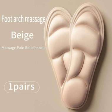 SSPORT Insole Sepatu Alas Kaki Orthopedic 5D Massage Memory Foam 5050 Sepatu Renda Transparan Wanita Pengganjal Ganjelan Kebesaran Ganjalan Aksesor IH