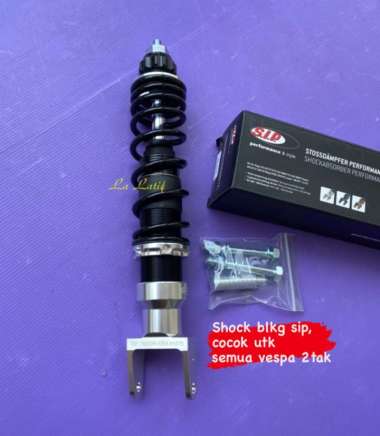 Shock belakang sip non tabung utk vespa px excel silver