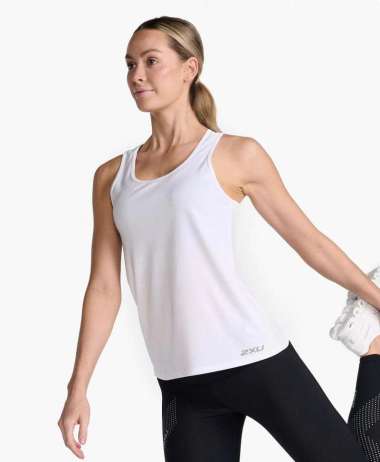 2XU AERO TANK WR6928A WHT-SRF L