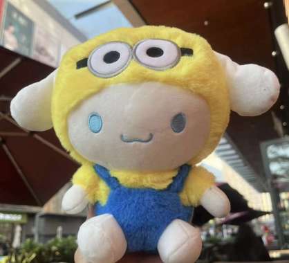 Boneka Cinnamoroll Melody Kuromi Kostum Minion Sanrio Despicable Me Lucu Cinnamoroll