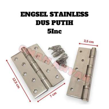 Engsel Pintu Jendela Stainless Stell Hinges 3" 5" ODESSA dus putih 5"