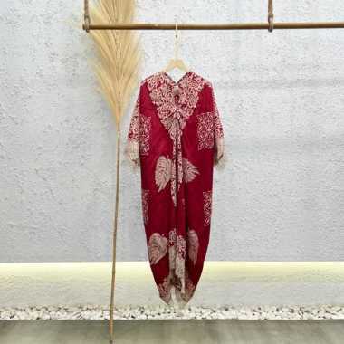 Lausboutique Kaftan Lace Viscose-Seri Rempah-Kaftan Batik Wanita Kol