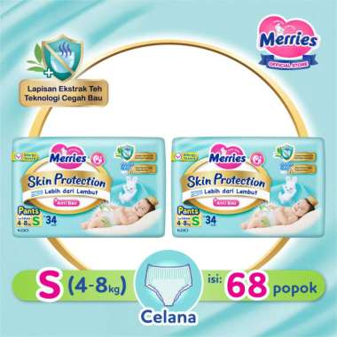 Promo Harga Merries Pants Skin Protection S34 34 pcs - Blibli