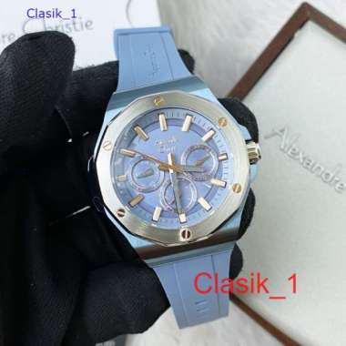 Original 100%!! Jam Alexandre Christie Wanita AC 6675 AC6675 Blue