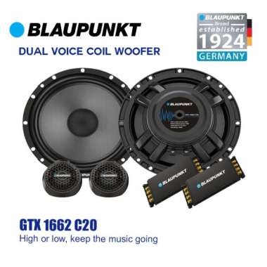 BLAUPUNKT SPEAKER GTX 1662 C20 2-WAY COMPONENT SPEAKER 6.5 INCH