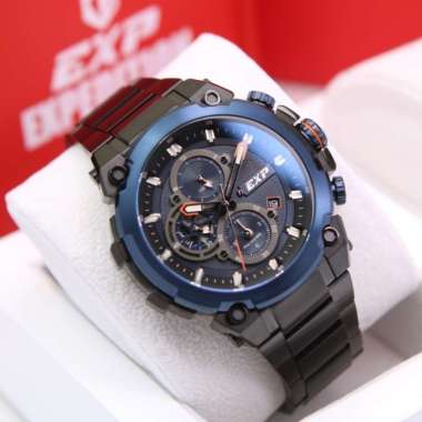 JAM TANGAN PRIA EXPEDITION E6841 / E 6841 BLACK BLUE ORIGINAL