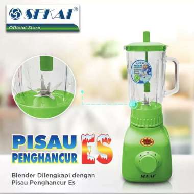 SEKAI Blender BL 752 GL - Blender Sekai 1 Liter BL 752 GL 3 IN 1 GREEN