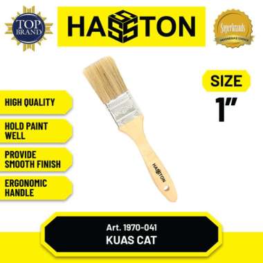 Hasston Kuas Cat Gagang Kayu / Brush Paint / Kuas Cat Tembok (1970) 1 1/2 INCH