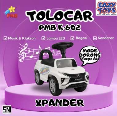 MAINAN MOBIL DORONG ANAK MITSUBISHI XPANDER ADA LAMPU SUARA K602/K602B K602 Putih