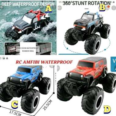 MAINAN MOBIL REMOT RC TANK MILITER BESAR MAINAN REMOTE CONTROL monster amphibi
