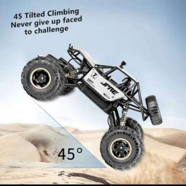 MOBIL RC REMOTE CONTROL 6241 ROCK CRAWLER 1:16 JPRE USB CHARGER HITAM silver
