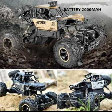MOBIL RC REMOTE CONTROL 6241 ROCK CRAWLER 1:16 JPRE USB CHARGER HITAM gold