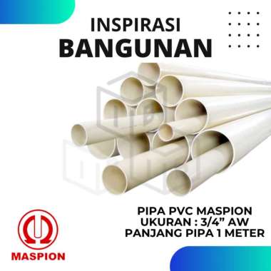 PIPA PVC MASPION AW 3/4" PIPA PARALON PRALON 3/4 INCH / PIPA AIR / PIPA PVC 1 METER