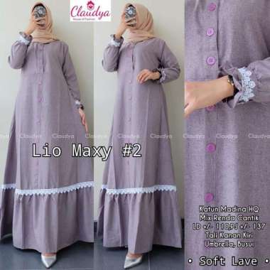 Baju Gamis Wanita Terbaru Gamis Syari Lio Maxy Dress Supernova SoftLave