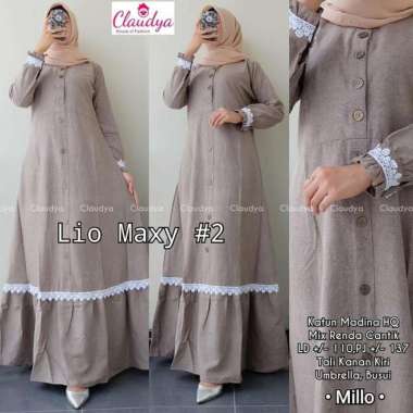 Baju Gamis Wanita Terbaru Gamis Syari Lio Maxy Dress Supernova Milo