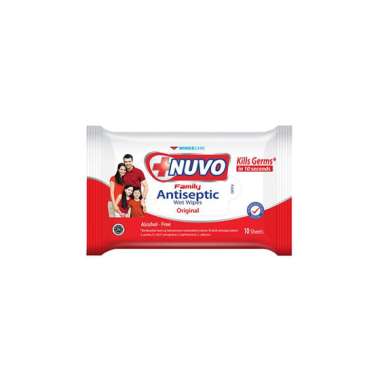 NUVO WET WIPES ANTSEPTIC ORIG MERAH 50 S