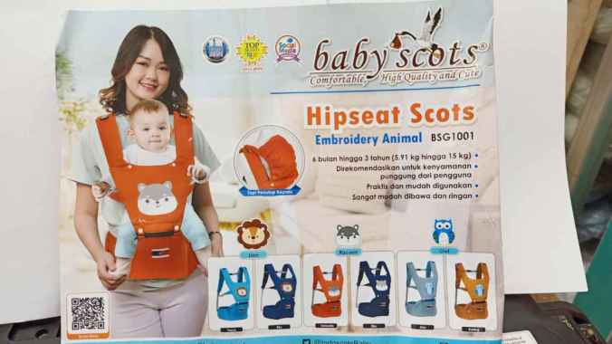 Baby Scots Gendongan Bayi Hip Seat Bsg 1001 Owl