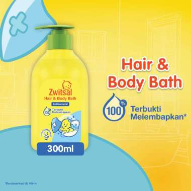 Zwitsal Hair & Body Antibacterial Pump 300ml