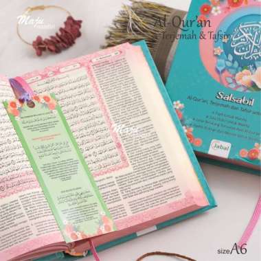 alquran terjemah dan tafsir untuk wanita mushaf salsabil hc ukuran A6 MAJU MANDIRI SUKAMAJU quran ja