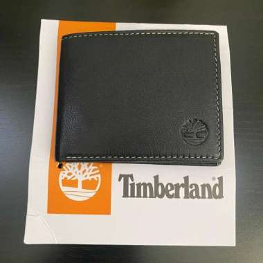 Timberland Leather Wallet + Flip Pocket Dompet 100% Original