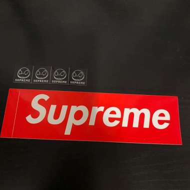 Supreme Mini Skeleton & Supreme Sticker Box Logo Red 100% Original