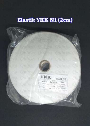 Karet Elastik YKK WNN-1 / Karet Kolor Elastis YKK Putih 2cm 3cm 2cm