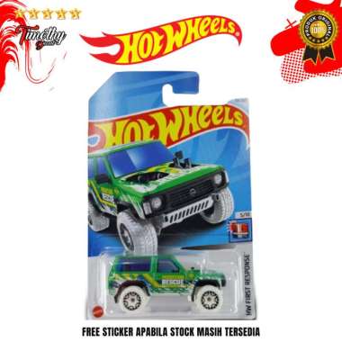 Hot Wheels Nissan Patrol Custom Jeep Rescue Hijau Putih First Response