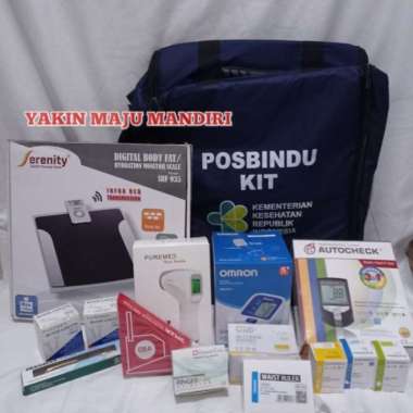 Posbindu Kit PTM Kesehatan Lansia Tipe A Paket Lengkap Multivariasi Multicolor