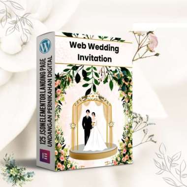 125 Template Website Undangan Pernikahan Digital Wordpress Elementor Multivariasi Multicolor