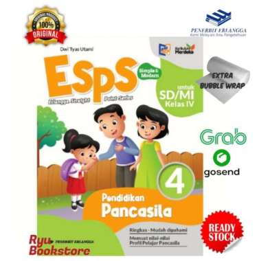 ESPS Pendidikan Pancasila Kelas 4 SD/Mi Kurikulum Merdeka - ERLANGGA Multivariasi Multicolor