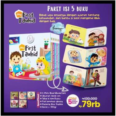Ziyad My First Tauhid Mini Boardbook Ziyad Books buku anak muslim Multivariasi Multicolor