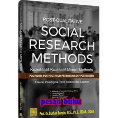 Buku Post-Qualitative SOCIAL RESEARCH METHODS - Burhan Bungin Multivariasi Multicolor