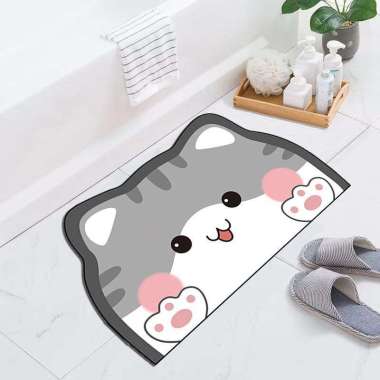 Keset Lantai Kamar Mandi KARAKTER Keset Kamar Mandi Anti Licin Anti Slip Alas kaki Home Dekor Keset 