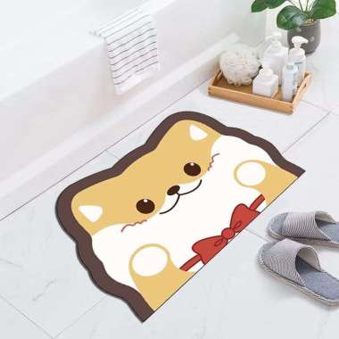 Keset Lantai Kamar Mandi KARAKTER Keset Kamar Mandi Anti Licin Anti Slip Alas kaki Home Dekor Keset 