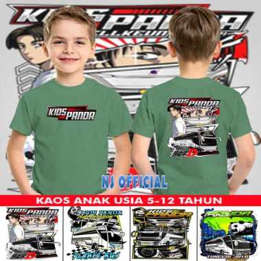 Kaos Bus Mania Anak Kids Panda / Baju Bus Anak Kids Panda Terbaru L (4-6 TAHUN) K SAGE PANDA 1