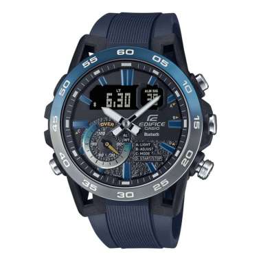 CASIO ORIGINAL - CASIO EDIFICE ECB-40NP-1ADF - JAM TANGAN PRIA JAM PRIA LA - Rubber CASIO EDIFICE CA
