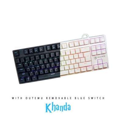 KEYBOARD SADES KHANDA RGB TKL MECHANICAL Putih