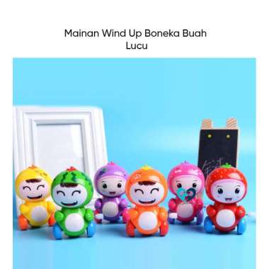 Mainan Anak Wind Up Boneka Buah/ Mainan Boneka Buah Lucu