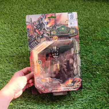 Action Figure Robot Deformation Train Warrior