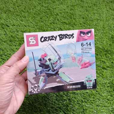 Block / Crazy Birds Bricks isi 71pc