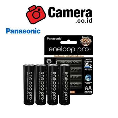 CAMERA.CO.ID - PANASONIC Eneloop Pro Battery AA 2550mAh Baterai Charging A2 AA 2 Rechargeable isi 4P