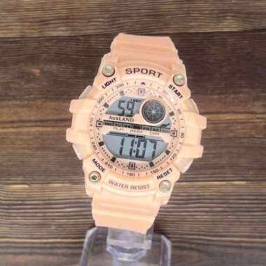 AUXLAND Jam Tangan Olahraga Digital Elegan Tahan Air Tali Karet NB936261 Jam Saja Putih