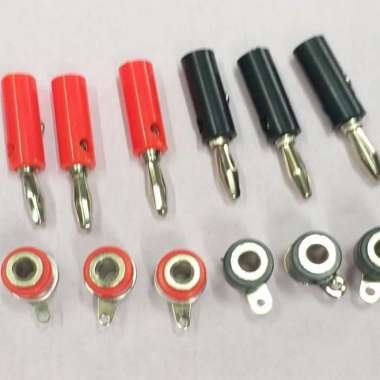 Banana jack banana plug with binding post 4mm